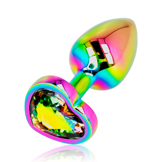 Ohmama Iridescent Heart Anal Plug Size S | Niks.fi verkkokauppa
