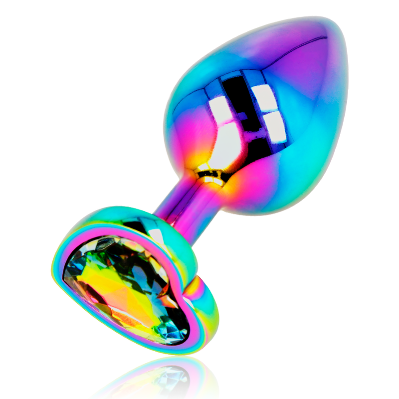 Ohmama Iridescent Heart Anal Plug Size M | Niks.fi verkkokauppa