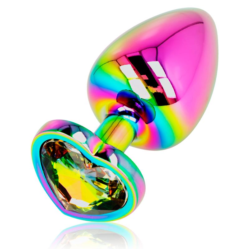 Ohmama Iridescent Heart Anal Plug Size L | Niks.fi verkkokauppa