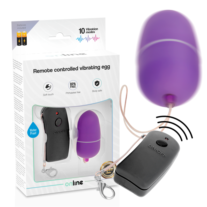 Online Remote Controlled Vibrating Egg Purple | Niks.fi verkkokauppa
