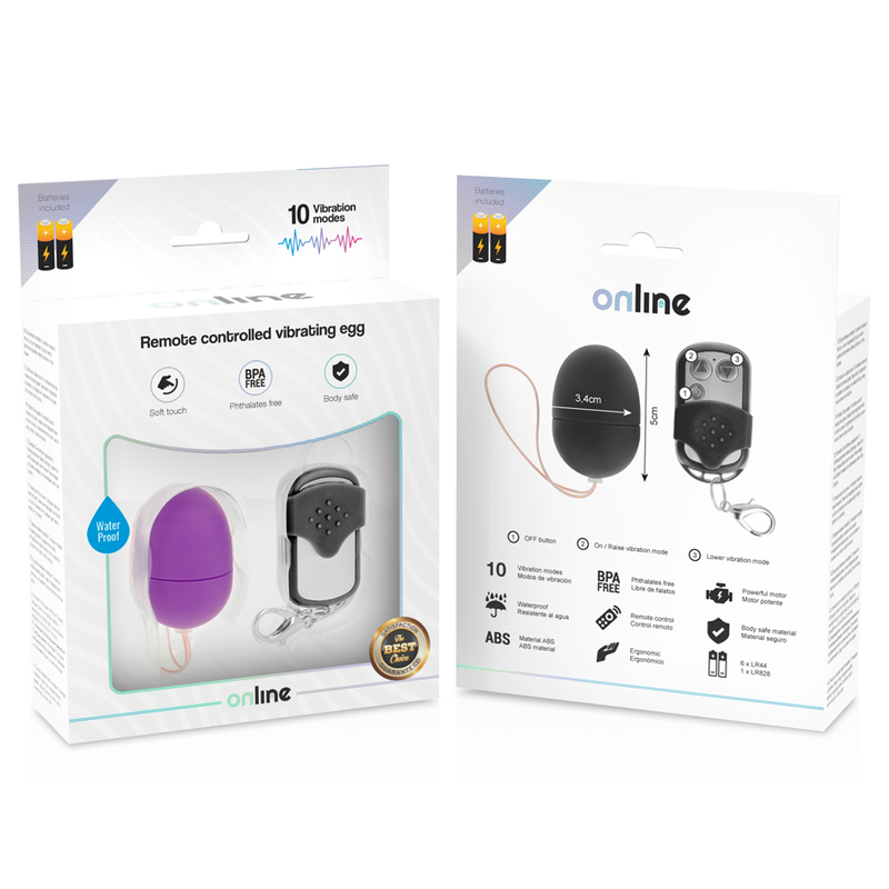 Online Remote Control Vibrating Egg S Purple | Niks.fi verkkokauppa