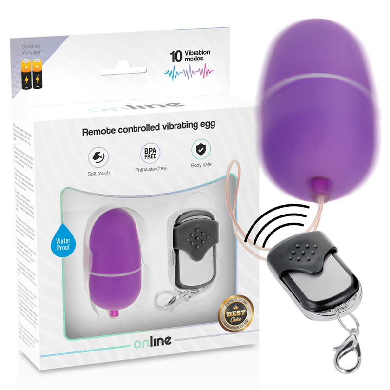 Online Remote Control Vibrating Egg M Purple | Niks.fi verkkokauppa