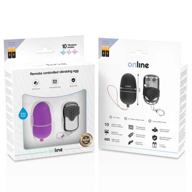 Online Remote Control Vibrating Egg M Purple | Niks.fi verkkokauppa