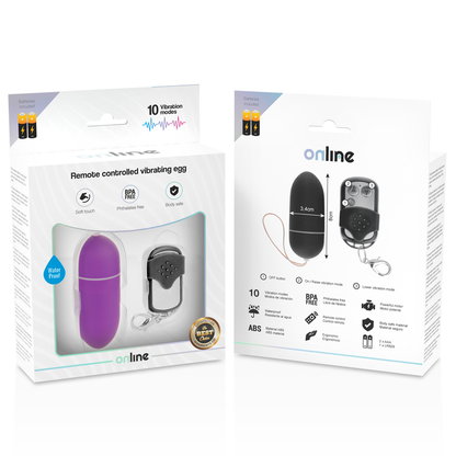 Online Remote Control Vibrating Egg L Purple | Niks.fi verkkokauppa