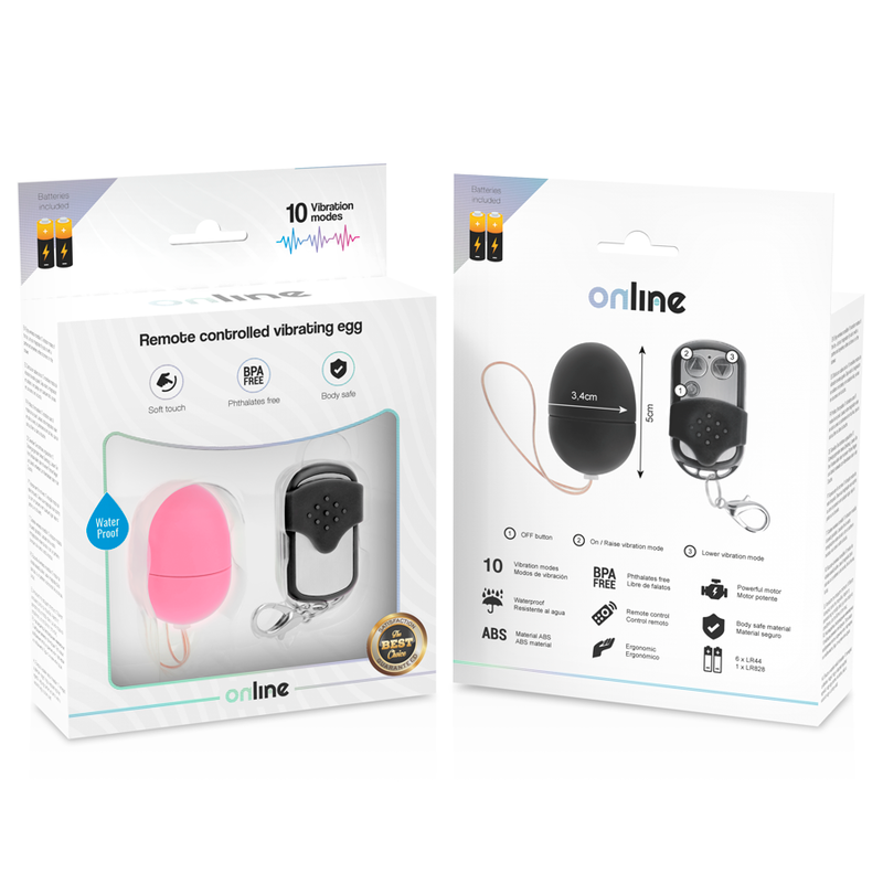 Online Remote Control Vibrating Egg S Pink | Niks.fi verkkokauppa