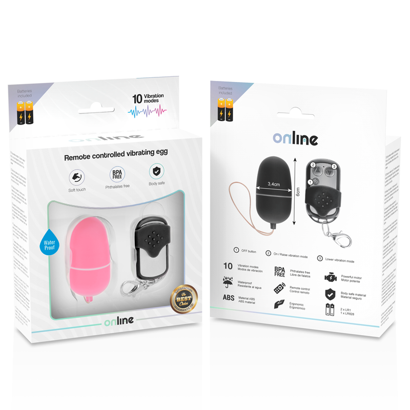 Online Remote Control Vibrating Egg M Pink | Niks.fi verkkokauppa