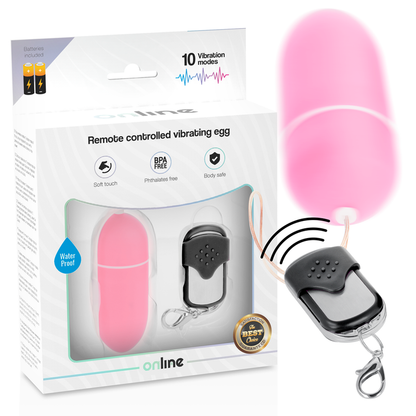 Online Remote Control Vibrating Egg L Pink | Niks.fi verkkokauppa
