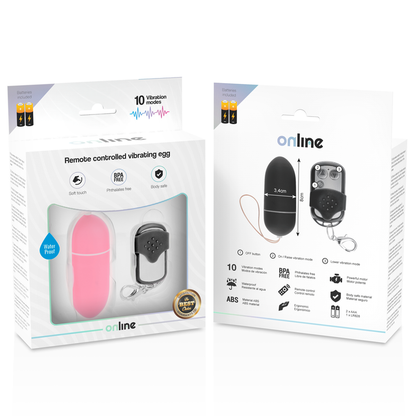 Online Remote Control Vibrating Egg L Pink | Niks.fi verkkokauppa