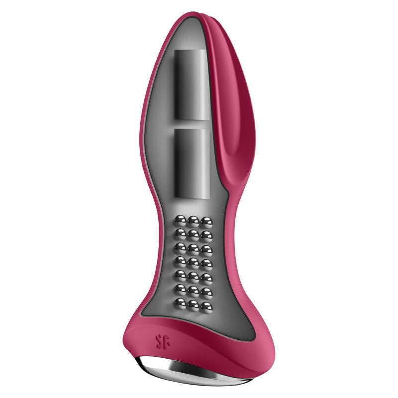 Satisfyer Rotator Plug 2+ Vibrating Plug App Red | Niks.fi verkkokauppa