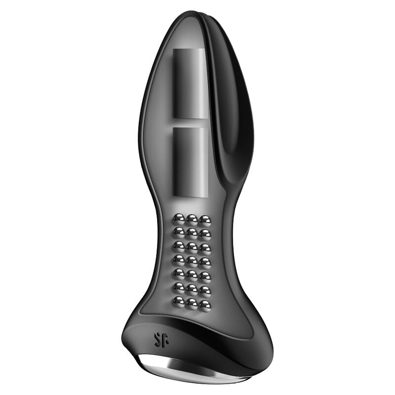 Satisfyer Rotator Plug 2+ Vibrating Plug App Black | Niks.fi verkkokauppa