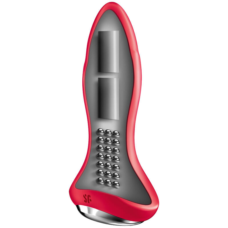 Satisfyer Rotator Plug 1+ Vibrating Plug App Red | Niks.fi verkkokauppa