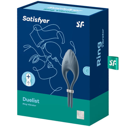 Satisfyer Duelist Ring - Harmaa penisrengas vibraattori | Niks.fi verkkokauppa