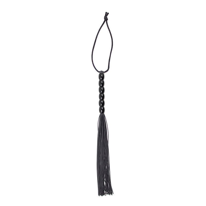 Ohmama Fetish Ribbed Silicone Handle Flogger 22 Cm | Niks.fi verkkokauppa