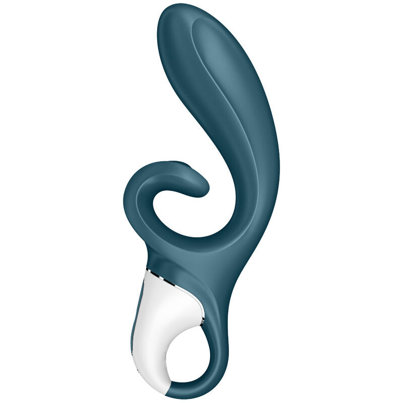 Satisfyer Hug Me Rabbit Vibrator App Blue | Niks.fi verkkokauppa