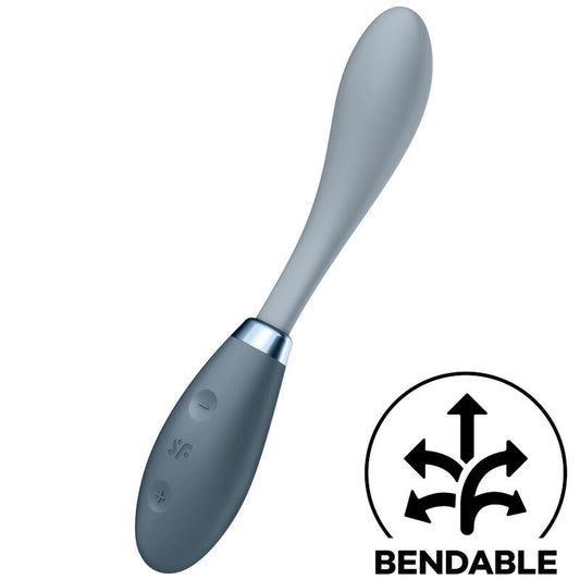 Satisfyer G-Spot Flex 3 Multi Vibrator Grey | Niks.fi verkkokauppa