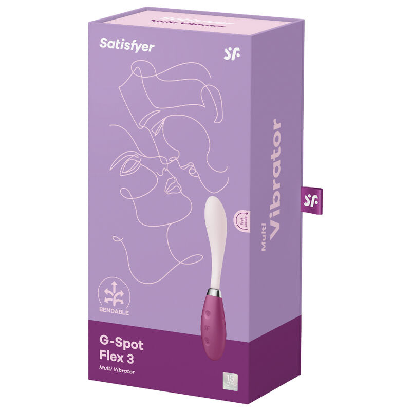 Satisfyer G-Spot Flex 3 Multi Vibrator Red | Niks.fi verkkokauppa