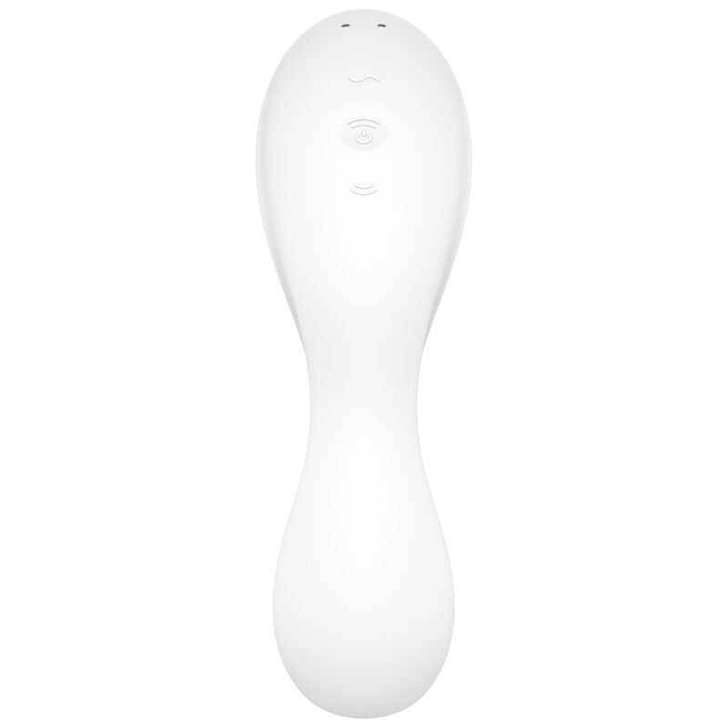 Satisfyer Curvy Trinity 5 Air Pulse Stimulator & Vibrator App White | Niks.fi verkkokauppa