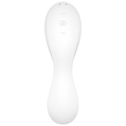 Satisfyer Curvy Trinity 5 Air Pulse Stimulator & Vibrator App White | Niks.fi verkkokauppa