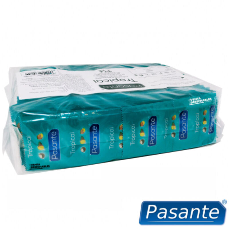 Pasante Condoms Tropical Bag 144 Units | Niks.fi verkkokauppa