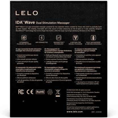 Lelo Ida Wave Coral Couples Massager | Niks.fi verkkokauppa