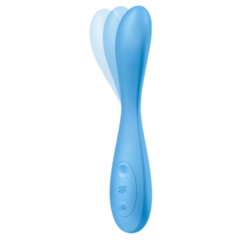 Satisfyer G-Spot Flex 4+ Multi Vibrator App Blue | Niks.fi verkkokauppa