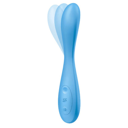 Satisfyer G-Spot Flex 4+ Multi Vibrator App Blue | Niks.fi verkkokauppa