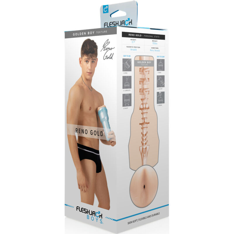 Fleshjack Reno Gold Golden Boy Ano Masturbador | Niks.fi verkkokauppa