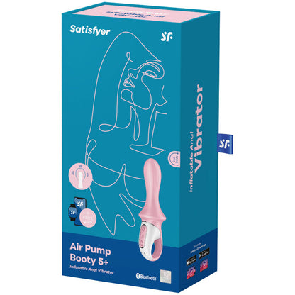 Satisfyer Air Pump Booty 5+ Inflatable Anal Vibrator Pink | Niks.fi verkkokauppa