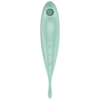 Satisfyer Twirling Pro+ Air Pulse Stimulator & Vibrator App Green | Niks.fi verkkokauppa