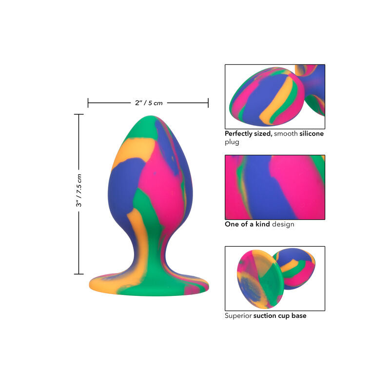 Calexotics Cheeky Medium Tie-Dye Plug Anal | Niks.fi verkkokauppa