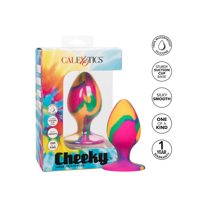 Calexotics Cheeky Large Tie-Dye Plug Anal | Niks.fi verkkokauppa