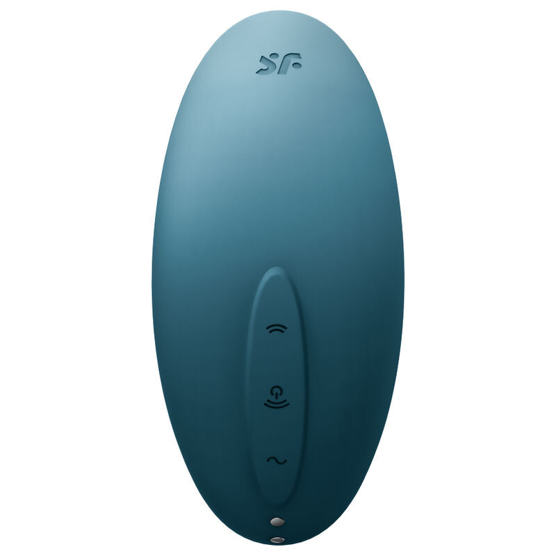 Satisfyer Vulva Lover 2 Air Pulse Stimulator & Vibrator Blue | Niks.fi verkkokauppa