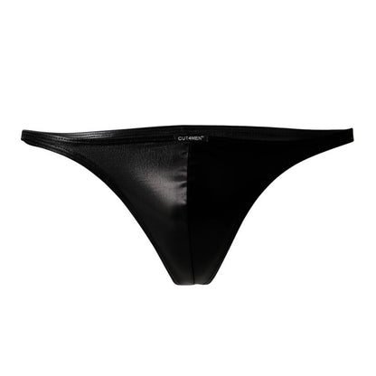 Cut4Men Brazilian Brief Black Leatherette S | Niks.fi verkkokauppa
