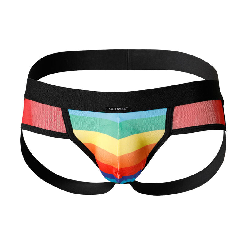 Cut4Men Jockstrap Rainbow L | Niks.fi verkkokauppa