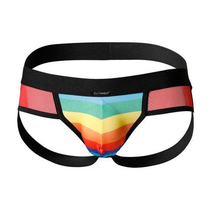 Cut4Men Jockstrap Rainbow L | Niks.fi verkkokauppa