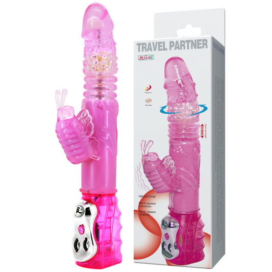 Baile Travel Partner Up & Down Rotator Rabbit Pink | Niks.fi verkkokauppa