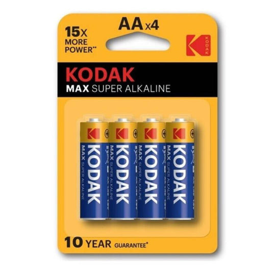 Kodak Max Alkaline Battery Aa Lr6 Blister * 4 | Niks.fi verkkokauppa