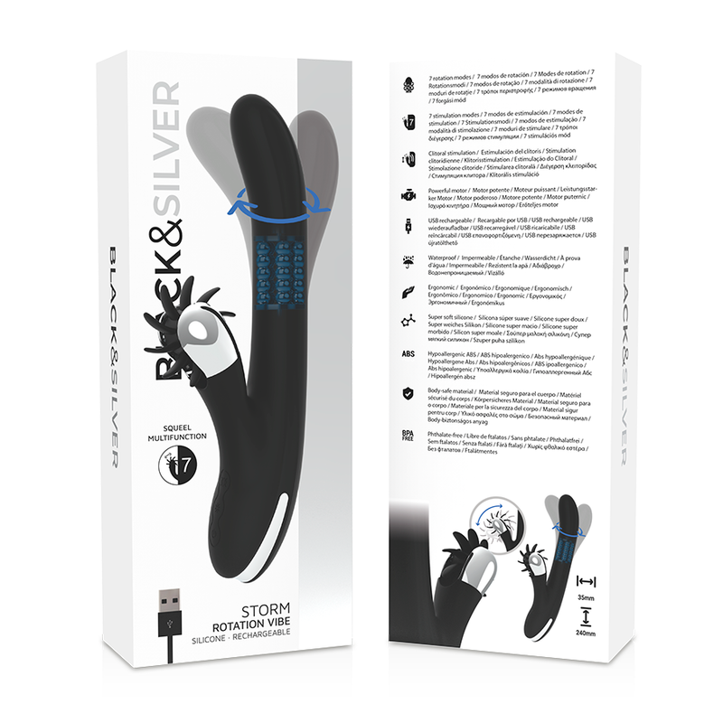 Black&Silver Bunny Storm Rotation Vibe | Niks.fi verkkokauppa