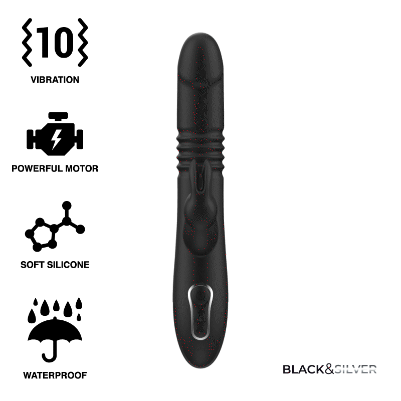 Black&Silver Kenji Stimulating Vibe Compatible With Watchme Wireless Technology | Niks.fi verkkokauppa