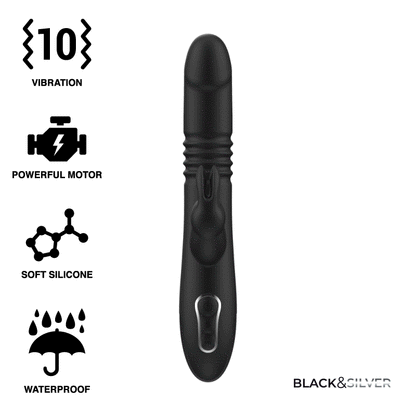 Black&Silver Kenji Stimulating Vibe Compatible With Watchme Wireless Technology | Niks.fi verkkokauppa