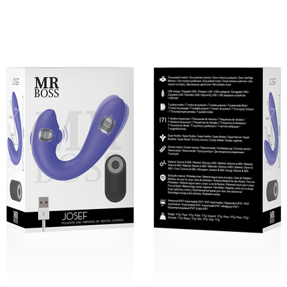 Mr Boss Josef Pulsation & Vibration Remote Control For Couples | Niks.fi verkkokauppa