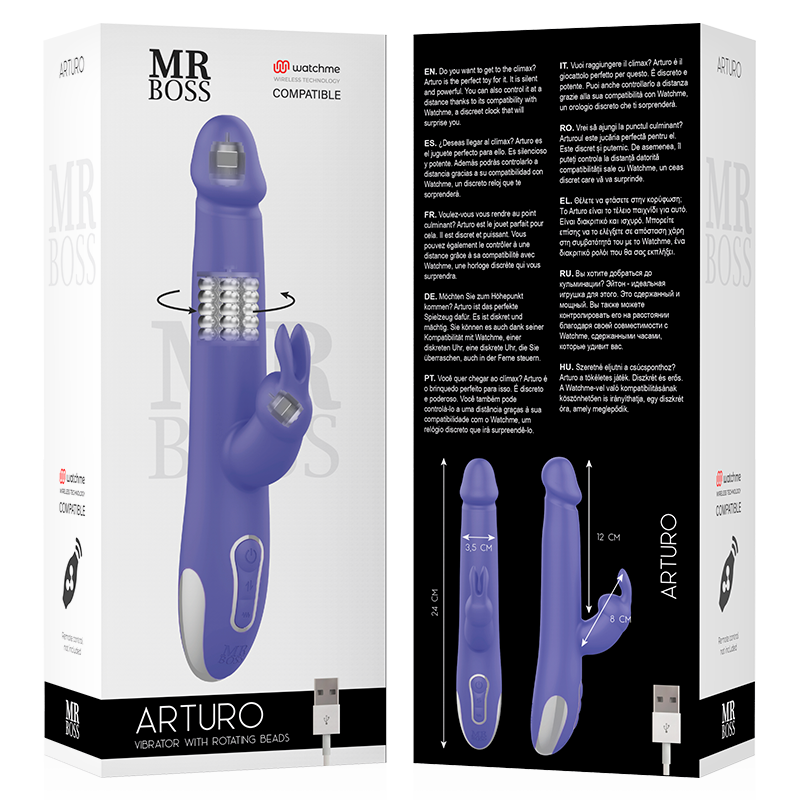 Mr Boss Arturo Vibrator & Rotator Compatible With Watchme Wireless Technology | Niks.fi verkkokauppa