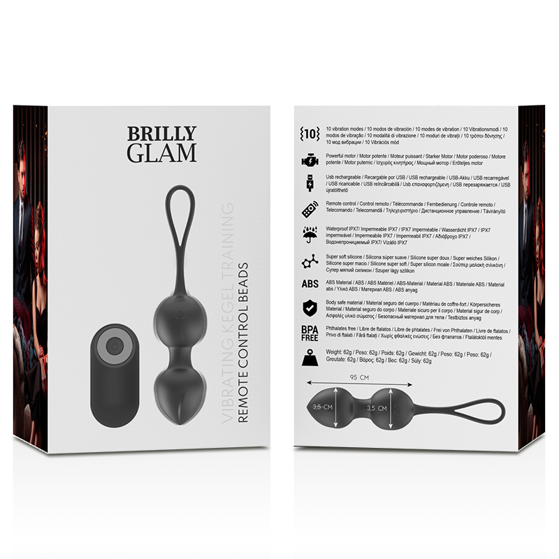 Brilly Glam Vibrating Kegel Beads Remote Control | Niks.fi verkkokauppa