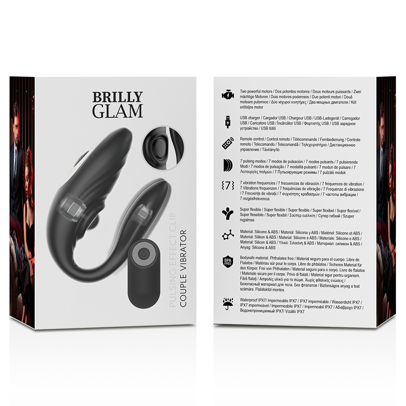 Brilly Glam Couple Pulsing & Vibrating Remote Control | Niks.fi verkkokauppa