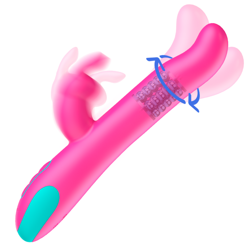 Happy Loky Pluto Rabbit Vibrator & Rotator Watchme Wireless Technology Compatible | Niks.fi verkkokauppa