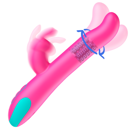 Happy Loky Pluto Rabbit Vibrator & Rotator Watchme Wireless Technology Compatible | Niks.fi verkkokauppa