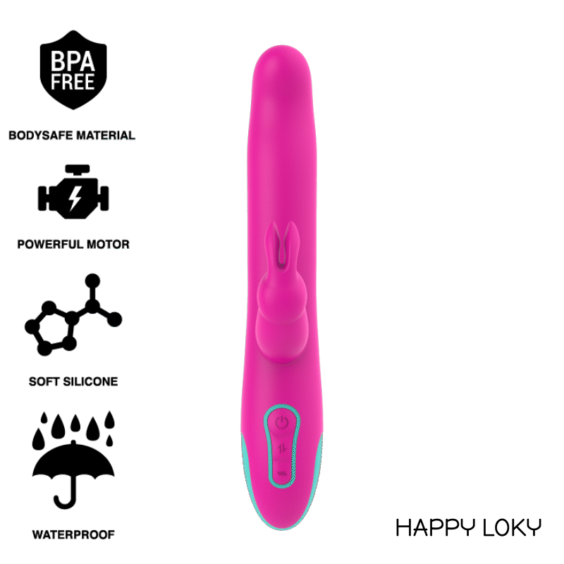 Happy Loky Pluto Rabbit Vibrator & Rotator Watchme Wireless Technology Compatible | Niks.fi verkkokauppa