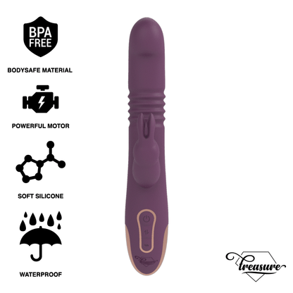 Treasure Bastian Rabbit Up & Down, Rotator & Vibrator Compatible With Watchme Wireless Technology | Niks.fi verkkokauppa