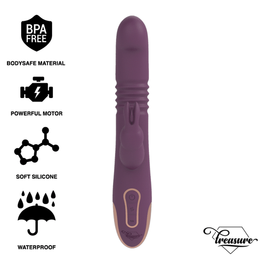 Treasure Bastian Rabbit Up & Down, Rotator & Vibrator Compatible With Watchme Wireless Technology | Niks.fi verkkokauppa