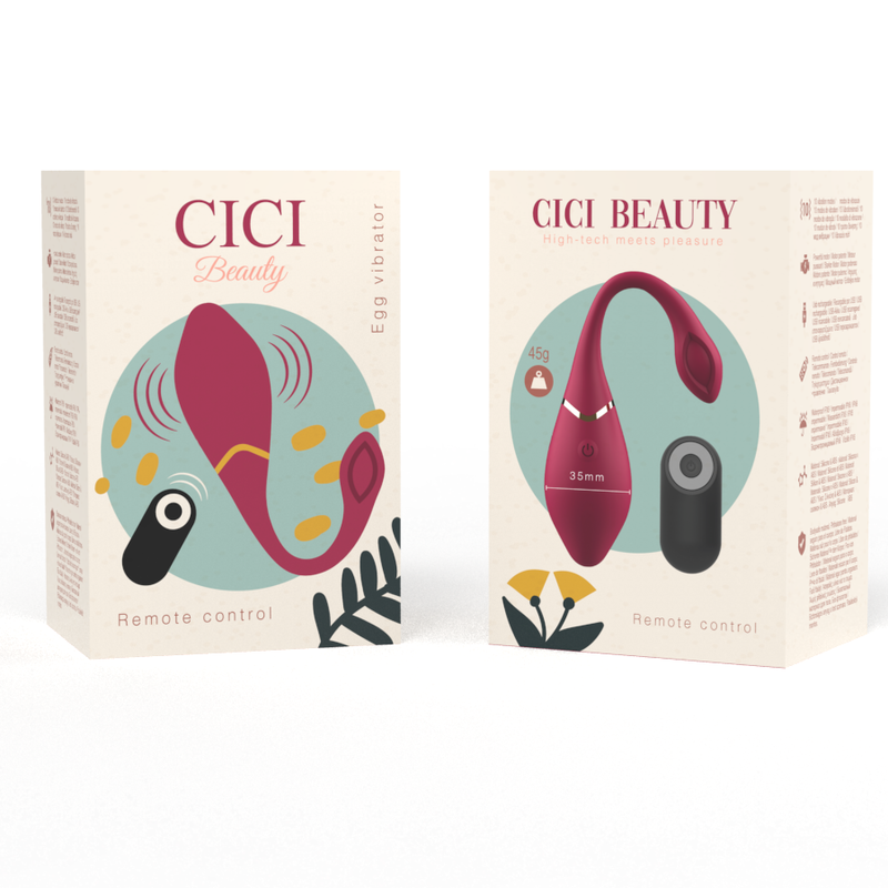 Cici Beauty Premium Silicone Egg Vibrator Remote Control | Niks.fi verkkokauppa